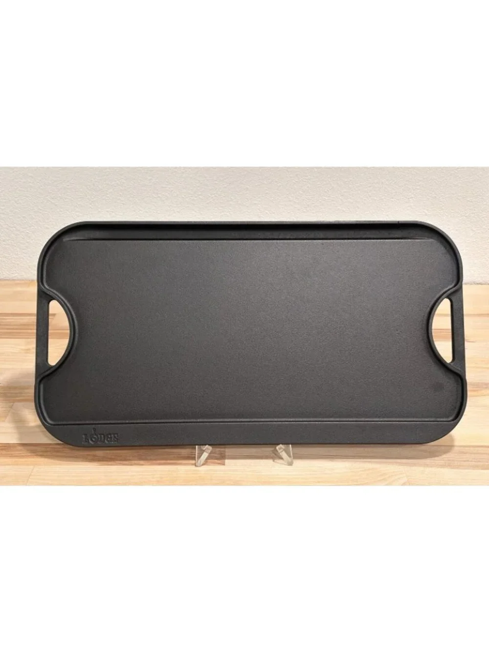 LODGE Pro-Grid Reversible Cast Iron Grill Griddle Combo PG12 USA 20